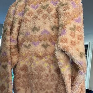 Urban Outfitters Multicolor Fleece Utility Jacket